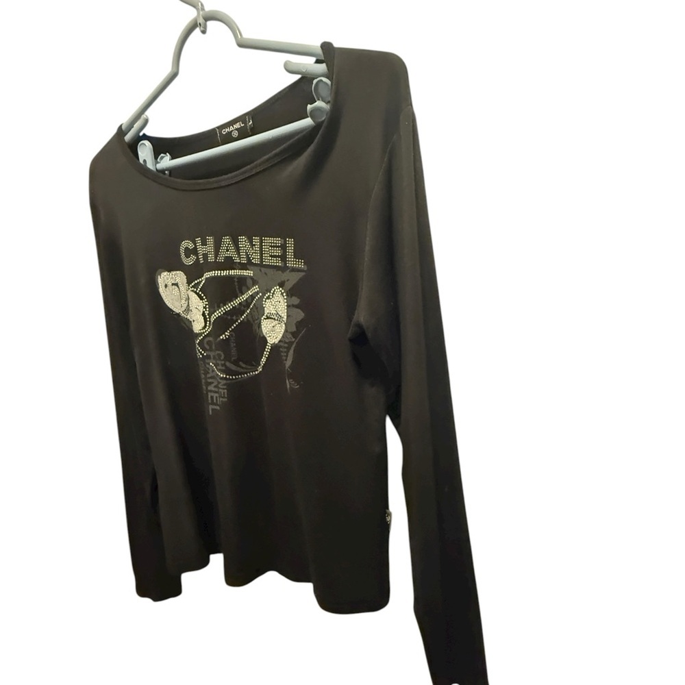 Black Long Sleeve Tee with Graphic Design back and front art design.👍conditions - Picture 2 of 14